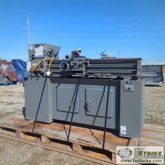 LATHE, 1986 JET 1340PBD, BELT DRIVE, 115/230V, 1 PHASE, 4FT TABLE. NO TOOLING OR CHUCK