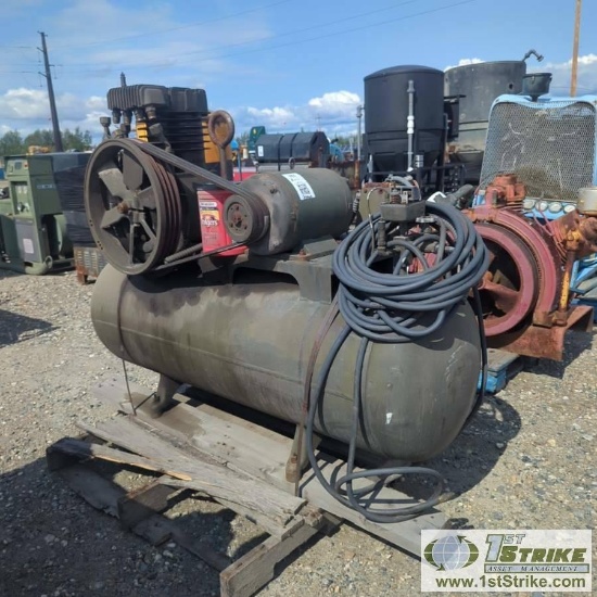 AIR COMPRESSOR, 1957 AMERICAN BRAKE SHOE COMPANY MODEL B331B, 5HP, 3-PHASE