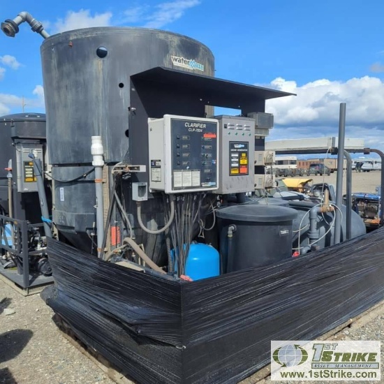 WASH-WATER TREATMENT SKID, WATER MAZE SERIES 400, 120V SINGLE PHASE, WITH TANKS, PUMPS, OZONE GENERA