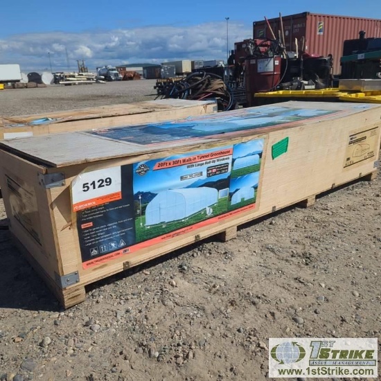 PORTABLE GREENHOUSE, TMG INDUSTRIAL MODEL TMG-GH2030, 30FT X 20FT