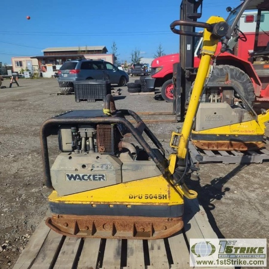 COMPACTOR,  WACKER DPU5045H, WALK BEHIND TYPE, HATZ DIESEL ENGINE. UNKNOWN MECHANICAL PROBLEMS
