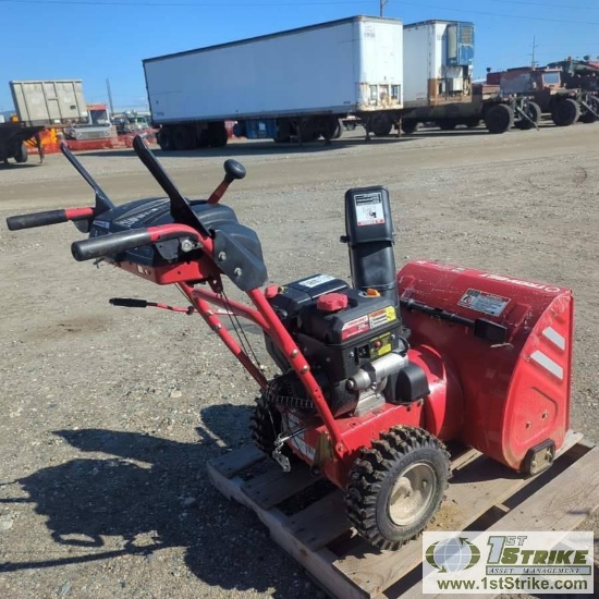SNOW BLOWER, TROY-BILT STORM 2410, 24IN, DUAL STAGE, GAS ENGINE, SELF PROPELLED