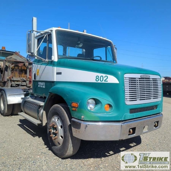SEMI TRACTOR, 1996 FREIGHTLINER FL 112, 10.8L CUMMINS M11, EATON FULLER TRANSMISSION, LIGHT DUTY 5TH
