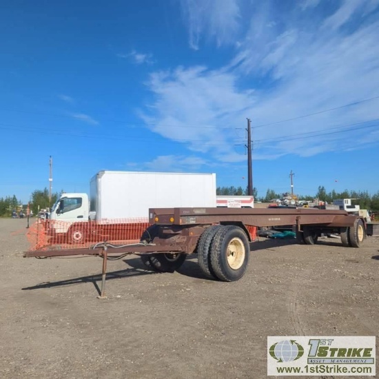 SPECIALTY SEMI TRAILER, 1992 STAR  MODEL F357WC, SINGLE REAR AXLE, SINGLE AXLE FRONT DOLLY. NO TITLE