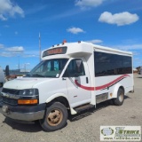 2010 CHEVROLET EXPRESS 3500 GLAVAL BUS, 6.6L DURAMAX, QUIGLEY 4X4, 12300LB GVWR, 11-PASSENGER CAPACI