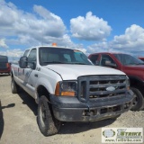 2007 FORD F-350 SUPERDUTY XL, 6.0L POWERSTROKE, 4X4, CREW CAB, LONG BED. UNKNOWN MECHANICAL PROBLEMS