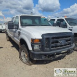 2008 FORD F-350 SUPERDUTY, 6.4L POWERSTROKE, 4X4, CREW CAB, LONG BED. UNKNOWN MECHANICAL PROBLEMS. D