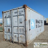 SHIPPING CONTAINER, CONEX TYPE, 20FT, STEEL CONSTRUCTION