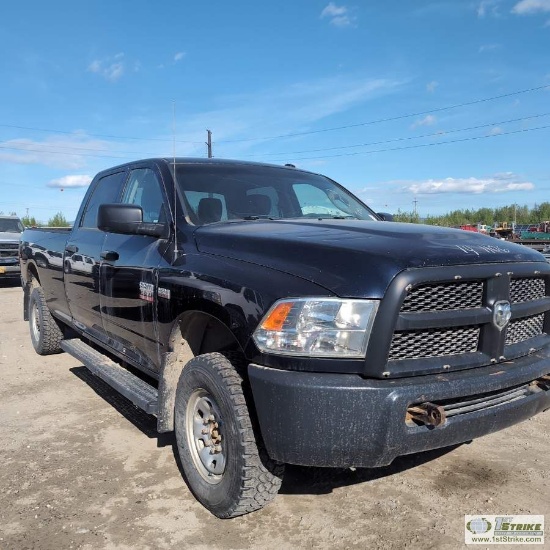 2014 DODGE RAM 2500, 5.7L GAS, 4X4, CREW CAB, LONG BED