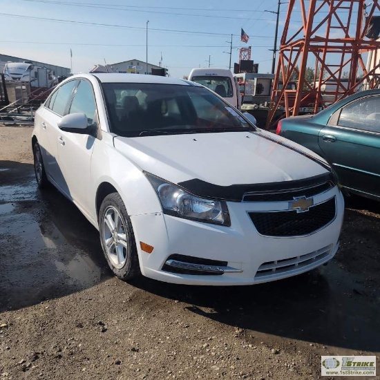 2012 CHEVROLET CRUZE LT, 1.4L GAS. UNKNOWN MECHANICAL PROBLEMS. RECONSTRUCTED TITLE