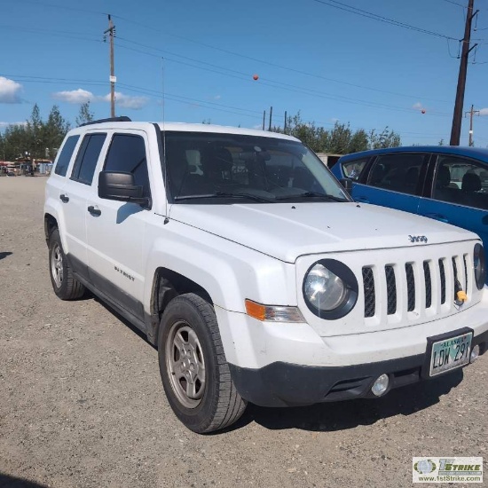 2011 JEEP PATRIOT, 2.4L GAS, 4X4, 4-DOOR