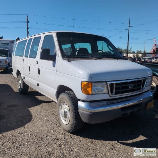 2006 FORD E-350, 5.4L GAS, 10-PASSENGER