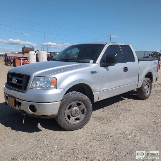 2006 FORD F-150, 4.6L TRITON, 4X4, EXTENDED CAB, SHORT BED