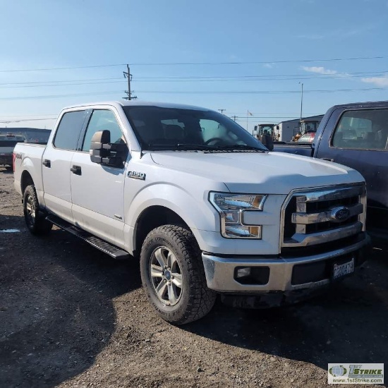 2016 FORD F-150, 2.7L ECOBOOST, 4X4, CREW CAB, SHORT BED. UNKNOWN MECHANICAL PROBLEMS. HEADGASKET LE
