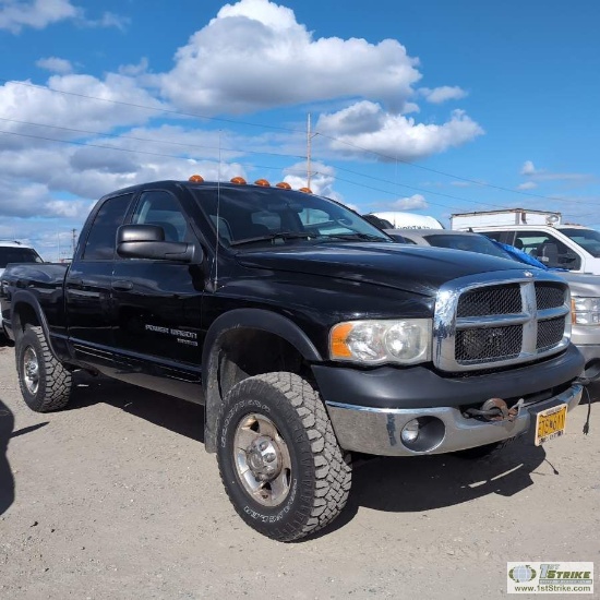 2005 DODGE RAM 2500 POWER WAGON, 5.7L HEMI, 4X4, CREW CAB, SHORT BED