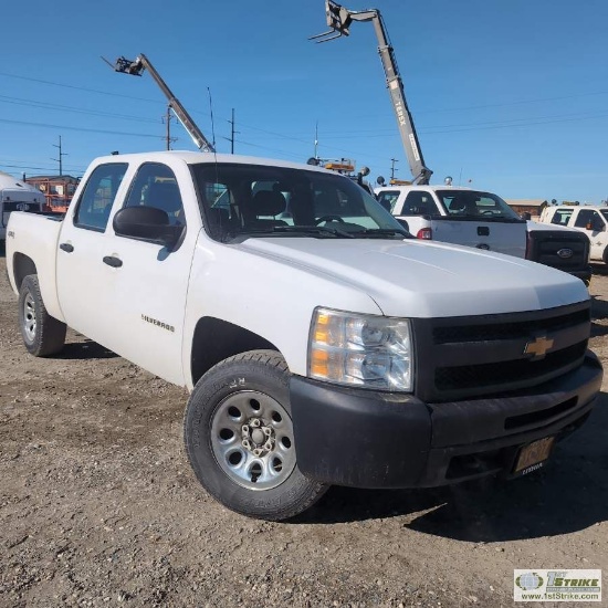 2010 CHEVROLET SILVERADO 1500, 4.8L VORTEC, 4X4, CREW CAB, SHORT BED. UNKNOWN MECHANICAL PROBLEMS. L