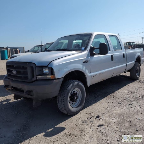 2003 FORD F-350 SUPERDUTY, 6.8L TRITON, 4X4, CREW CAB, LONG BED.