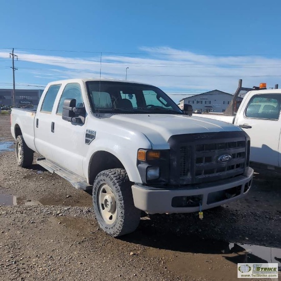 2009 FORD F-350 SUPERDUTY XL, 5.4L GAS, 4X4, CREW CAB, LONG BED
