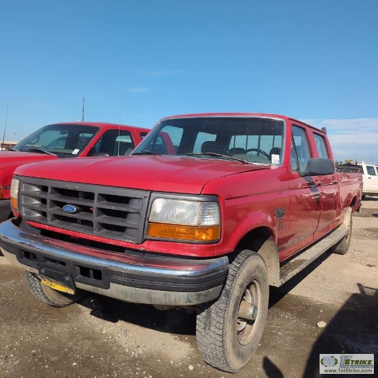 1995 FORD F-350, 7.3L DIESEL, 4X4, CREW CAB, LONG BED