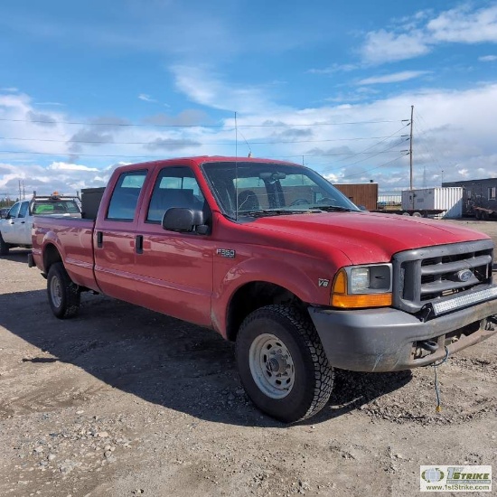 1999 FORD F-350 SUPERDUTY, 7.3L POWERSTROKE, 4X4, CREW CAB, LONG BED