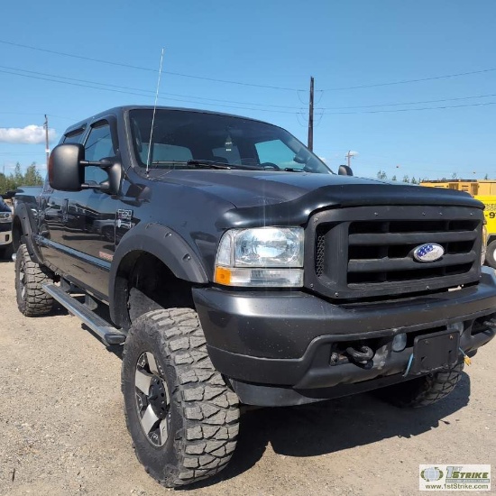 2004 FORD F-250 SUPERDUTY XLT, 6.0L POWERSTROKE, 4X4, CREW CAB, SHORT BED. UNKNOWN MECHANICAL