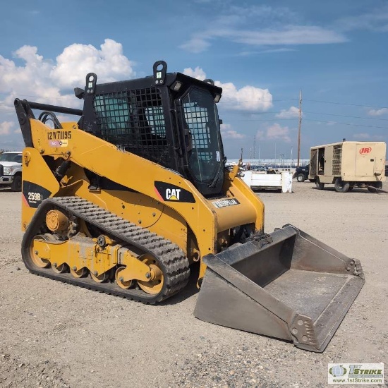 SKIDSTEER, 2012 CATERPILLAR 259B3, EROPS, TWO SPEED, TRACKED, HYDRAULIC ATTACHMENT QUICK CONNECT, AU