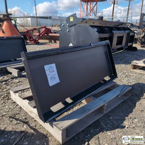 SKIDSTEER ATTACHMENT, TRAILER ADAPTER, JENKINS IRON AND STEEL. ITEM APPEARS UNUSED