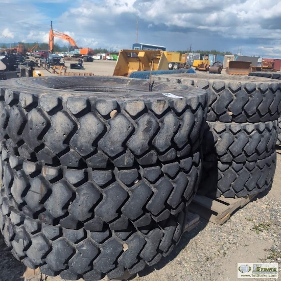 6 EACH. HEAVY EQUIPMENT TIRES, 14.00-25