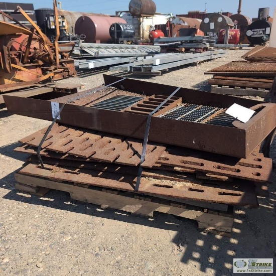 1 PALLET. MISC SLUICE RIFFLES AND GRATES