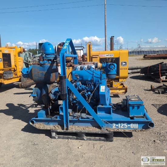 PUMP, GORMAN-RUPP, APPROX 6IN, 3 CYLINDER DEUTZ DIESEL ENGINE, SKID MOUNTED