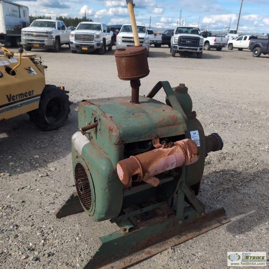 PUMP, JAEGER SURE PRIME, APPROX 4IN, 4CYL FAIRBANKS MORSE GAS ENGINE, SKID MOUNTED