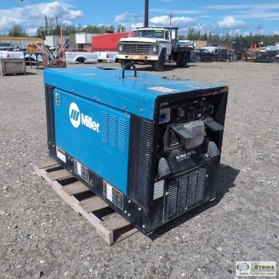 WELDER, MILLER BIG BLUE 400 PRO, 4CYL KUBOTA DIESEL