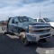 2014 CHEVROLET SILVERADO 2500HD, 6.6L DURAMAX, 4X4, DUALLY, CREW CAB, 9FT6IN FLAT BED WITH GOOSE NEC