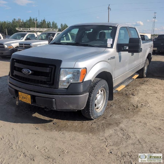 2014 FORD F-150 XL, 5.0L GAS, 4X4, CREW CAB, SHORT BED. UNKNOWN MECHANICAL PROBLEMS