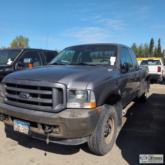 2002 FORD F-250 SUPERDUTY XL, 7.3L DIESEL, 4X4, EXTENDED CAB, LONG BED