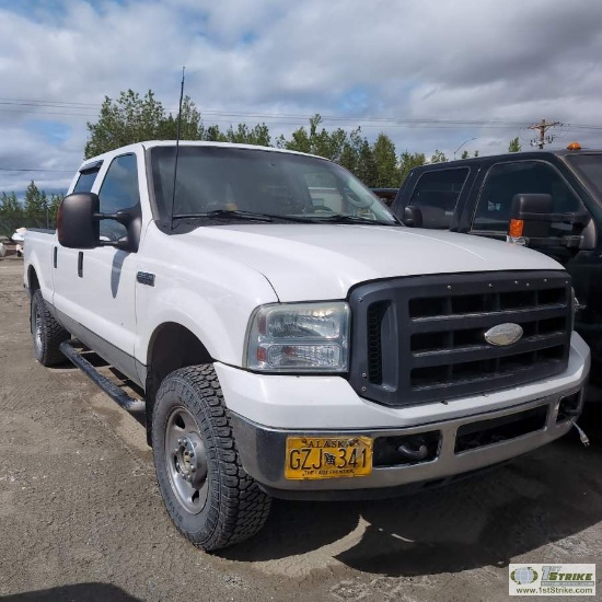 2006 FORD F-250 SUPERDUTY XLT, 6.0L POWERSTROKE, 4X4, CREW CAB, LONG BED