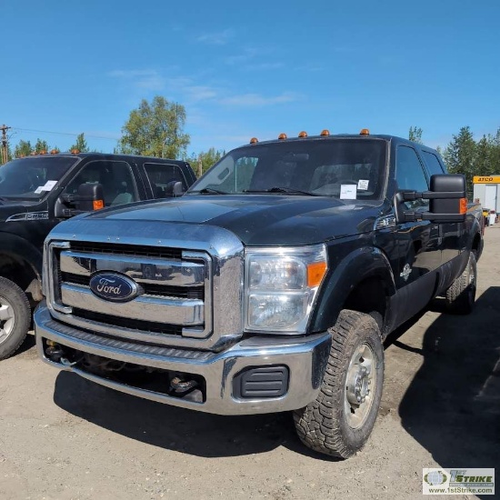 2012 FORD F-250 SUPERDUTY XLT, 6.7L POWERSTROKE, 4X4, CREW CAB, SHORT BED
