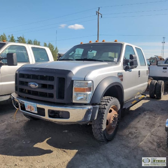2009 FORD F-550 SUPERDUTY XL, 6.4L POWERSTROKE, 4X4, DUALLY, CREW CAB, CHASSIS