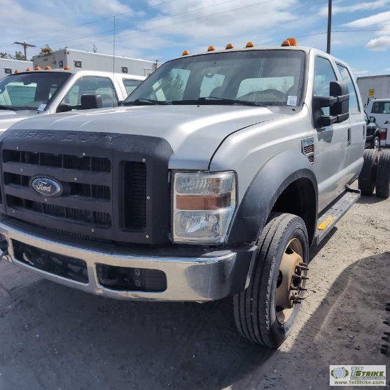 2009 FORD F-550 SUPERDUTY, 6.4L POWERSTROKE, 4X4, DUALLY, CREW CAB, CHASSIS