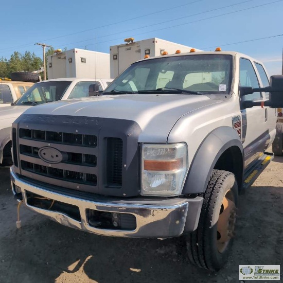 2009 FORD F-550 SUPERDUTY XL, 6.4L POWERSTROKE, 4X4, DUALLY, CREW CAB, CHASSIS