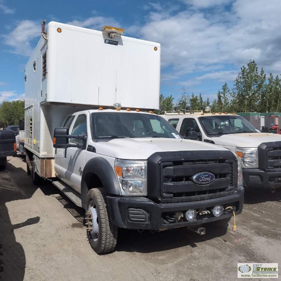 2012 FORD F-550 SUPERDUTY XL, 6.7L POWERSTROKE, 4X4, DUALLY, CREW CAB, 12FT INSULATED BOX WITH 90KVA