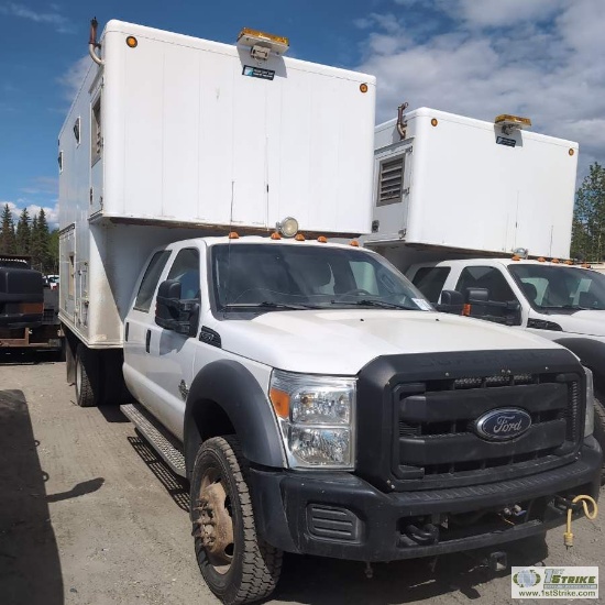 2012 FORD F-550 SUPERDUTY XL, 6.7L POWERSTROKE, 4X4, DUALLY, CREW CAB, 12FT INSULATED BOX WITH 50KVA