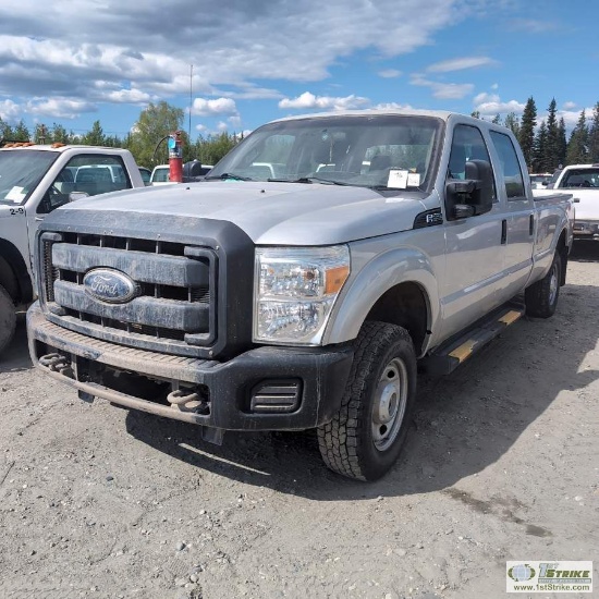 2016 FORD F-250 SUPERDUTY XL, 6.2L GAS, 4X4, CREW CAB, LONG BED. UNKNOWN MECHANICAL PROBLEMS. ENGINE