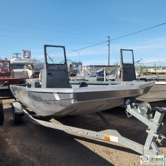BOAT, 2007 HARBORCRAFT JETCRAFT EXTREME SHALLOW 2175XAS, 21FT ALUMINUM HULL, 7FT 10IN BEAM, INBOARD