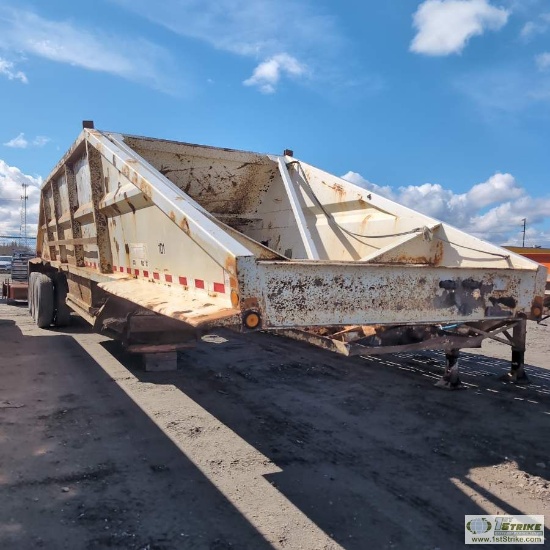 SEMI BELLY DUMP TRAILER, TRAIL BLAZER, TRI AXLE