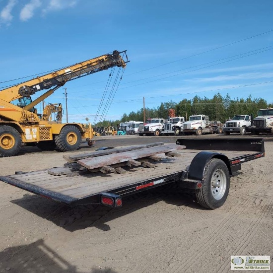 TILT TRAILER, 2019 OASIS, 6FT 10IN WIDE X 14FT 5IN LONG DECK OVERALL WITH 12FT 3IN TILT SECTION, SIN