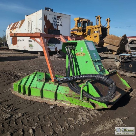 SKIDSTEER ATTACHMENT, ROTARY MULCHER, ADVANCED FORESTRY SS ECO, HIGH FLOW 3-HYDRAULIC LINE, APPROX 4