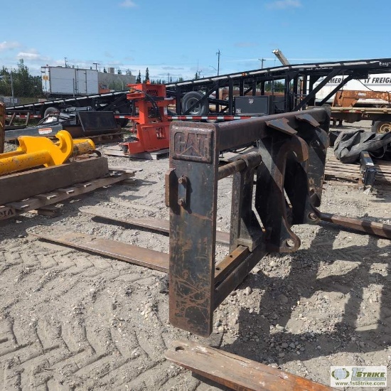 LOADER ATTACHMENT, FORKS, CATERPILLAR, 72IN TINES, FITS 1T28G