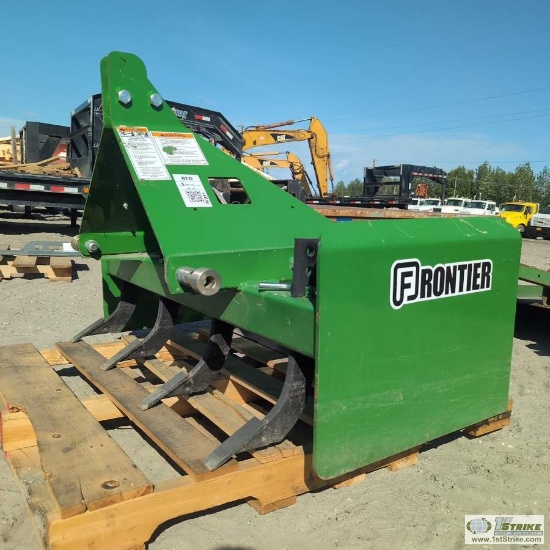 TRACTOR ATTACHMENT, REAR BOX BLADE, FRONTIER, 4FT WIDE, 3PT HITCH ATTACH, WITH SCARIFIER