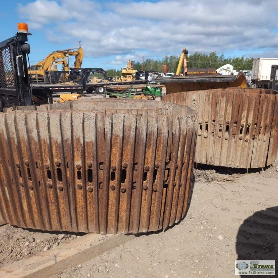2 EACH. EXCAVATOR TRACKS, OWNER STATES: FIT HITACHI 450